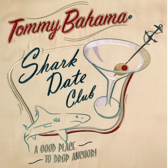Tommy Bahama Other - Shark Date Club Silk - Good place to drop anchor!